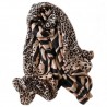 Foulard Fleurs 180 X 90 cm 100% Soie motif léopard