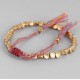 Bracelet tressé Shamballa Perles Naturelles Agate rouge - Homme Femme - Lithothérapie