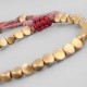 Bracelet tressé Perles Naturelles Agate rouge - Homme Femme - Lithothérapie