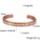 Bracelet magnétique cuivre avec 6 aimants Anti-Douleurs - Rhumatisme Arthrose