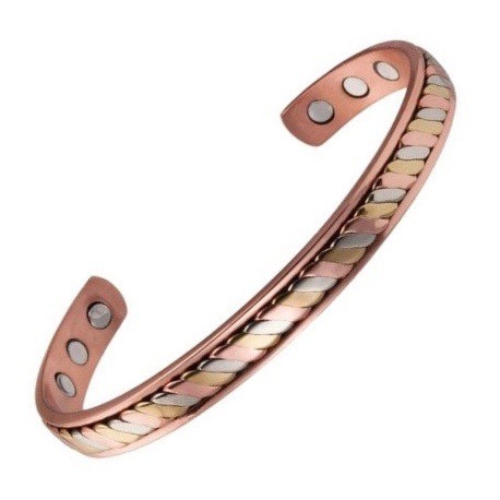 Bracelet magnétique cuivre avec 6 aimants Anti-Douleurs - Rhumatisme Arthrose