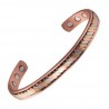 Bracelet magnétique cuivre avec 6 aimants Anti-Douleurs - Rhumatisme Arthrose