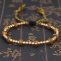 Bracelet de chance Tibétain perles de cuivre Mantras