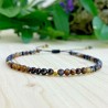 Bracelet de sérénité Tibétain perles de cuivre et oeil de tigre