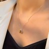 Collier Pierres Naturelles oeil de tigre argent