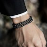 2 Bracelets  Pierre de lave Naturelles