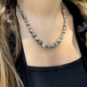 Collier en Perles Naturelles pierres Jaspe Dalmatien