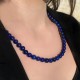 Collier Pierres Naturelles Perles lapis lazuli idéal Cadeau Homme - Femme