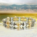Bracelet Quartz - Cristal - Perles du Tibet