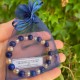 Bracelet Homme Femme Pierres Naturelles - Lapis Lazuli Quartz Champagne