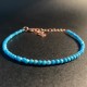 Parure Collier minimaliste + Bracelet Pierres fines Naturelles semi précieuse Turquoise