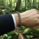 Bracelet Homme Femme Pierres Naturelles Carmelian Bois de coco