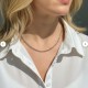 Collier en Perles Naturelles Tourmaline Rose - Lithothérapie - Ras de cou