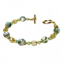 Bracelet Lagune, Agate Tree et Cristal