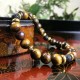 Bracelet Homme Femme Oeil du Tigre pierre de lave Naturelles - Perles du Tibet